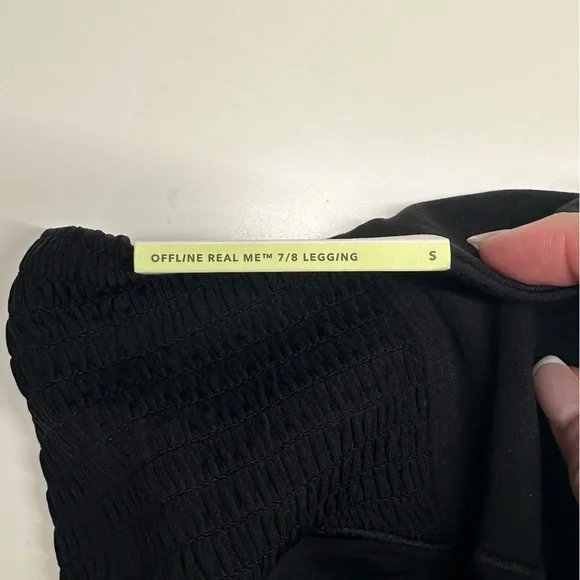 NWT | Aerie | Offline Real Me 7/8 Leggings | Black | Small - Picture 6 of 16